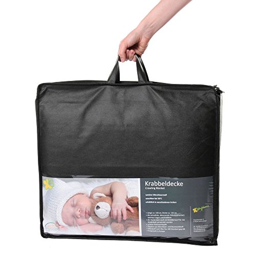 Babydecke Krabbeldecke Patchwork 140x110cm Doppelte Füllung - Beige (beige)4