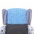 Patchwork Relax Sessel Armsessel Country Living Stil Blumen Blau & Weiß3
