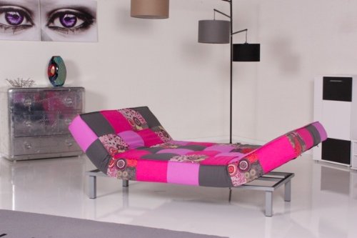 Schlafsofa COLOUR 3er Sofa Stoff Patchwork2