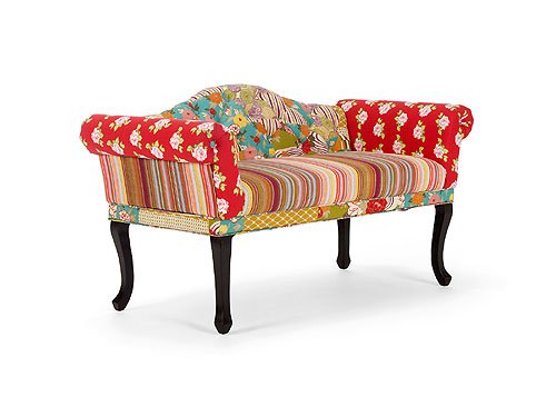Patchwork Sofa 2-Sitzer bunt Cholet5