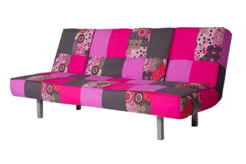 Schlafsofa COLOUR 3er Sofa Stoff Patchwork5