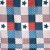 1001 Wohntraum D14 Quilt Stars 'n Stripes 180 x 220 cm Sterne USA Plaid Tagesdecke, Patchwork Landhaus Shabby Decke2