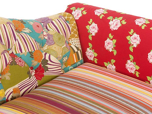 Patchwork Sofa 2-Sitzer bunt Cholet1